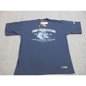 VINTAGE Fubu The Collection‎ Shirt Mens XL Blue Streetwear Hip Hop Y2K Deadstock
